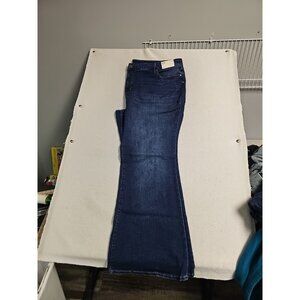 ANA High Rise Flare Plus Stretch Womens Jeans Blue Size 30W New